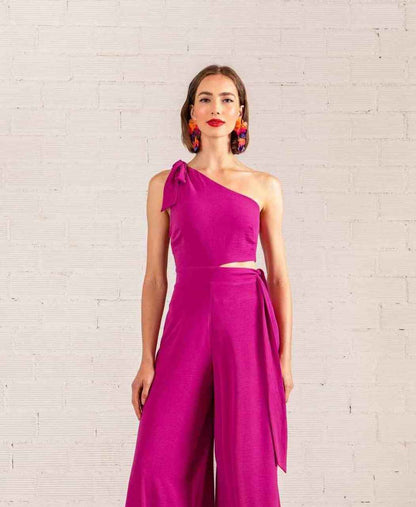 FARLAH ONE SHOULDER JUMPSUIT