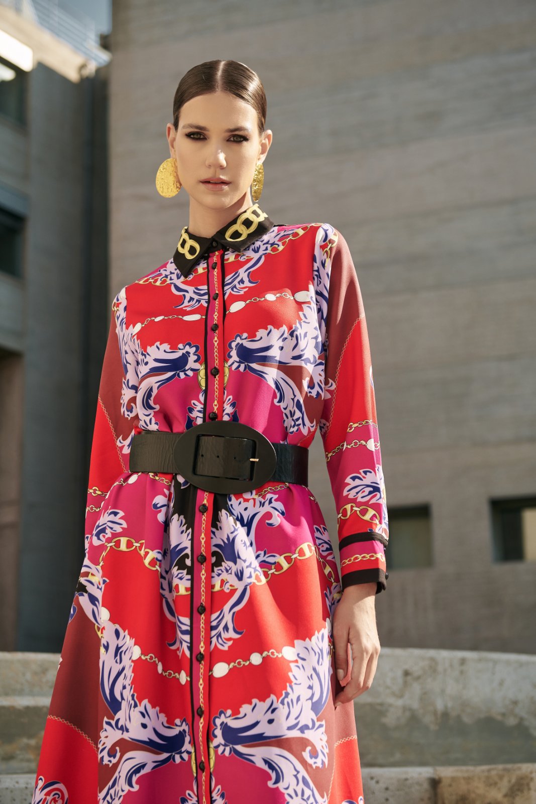 BAROCCO PRINT DRESS