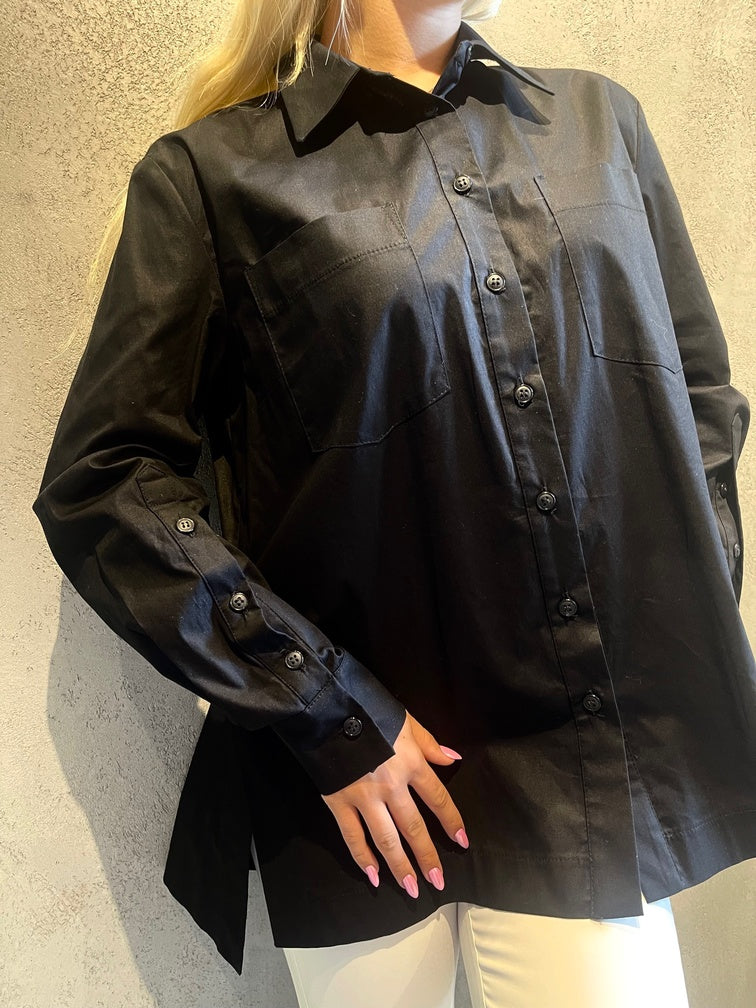 Moutaki AMELIA SHIRT BLACK - Vesta Donna 