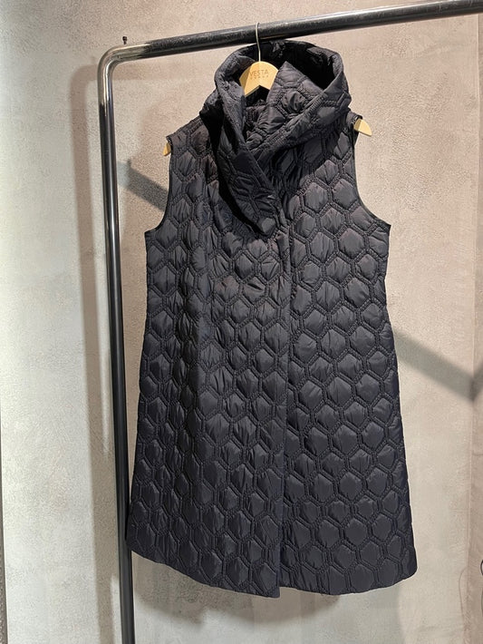 JOXIE QUILTED VEST BLACK