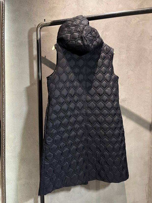 JOXIE QUILTED VEST BLACK