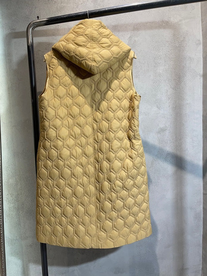 JOXIE QUILTED VEST CAMEL