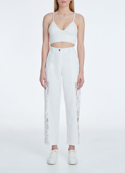 Cutcuutur MAINA PANTS WHITE - Vesta Donna 