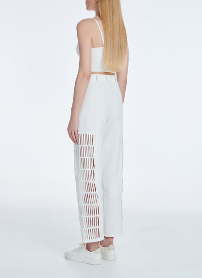 Cutcuutur MAINA PANTS WHITE - Vesta Donna 