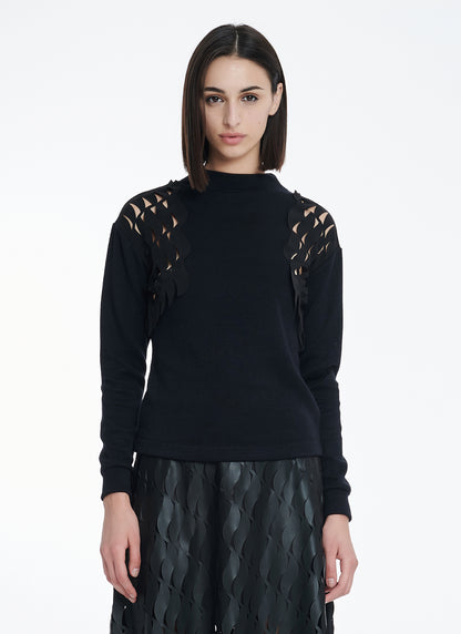 Cutcuutur PEONIA BLACK BLOUSE - Vesta Donna 