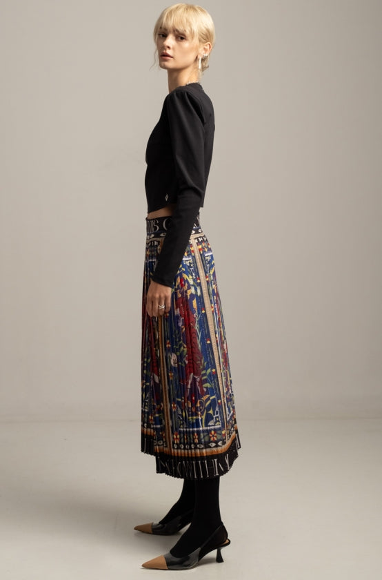 Peace & Chaos MURAL PLEATED SKIRT - Vesta Donna 