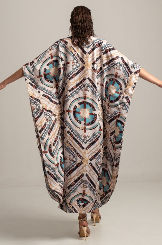 Peace & Chaos ANTHOPOSOPHY SILKY MAXI KAFTAN - Vesta Donna 