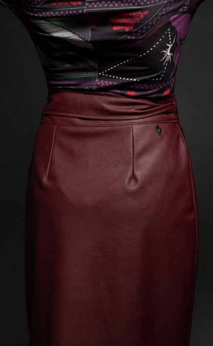  SUBCULTURE BORDEAUX SKIRT - Vesta Donna 