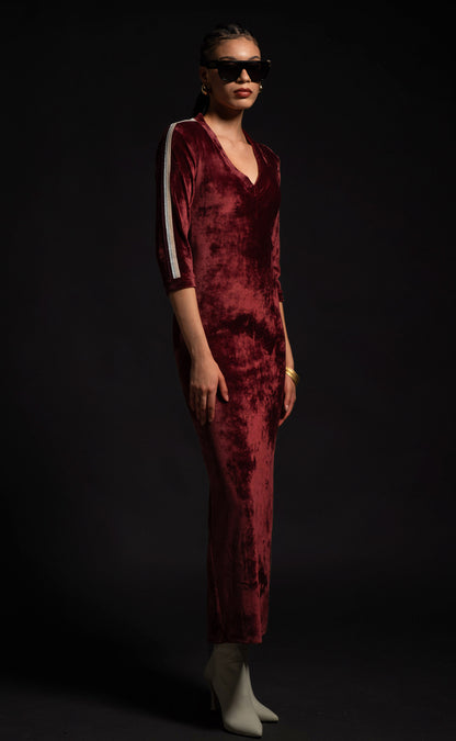 CRIMSON LONG DRESS