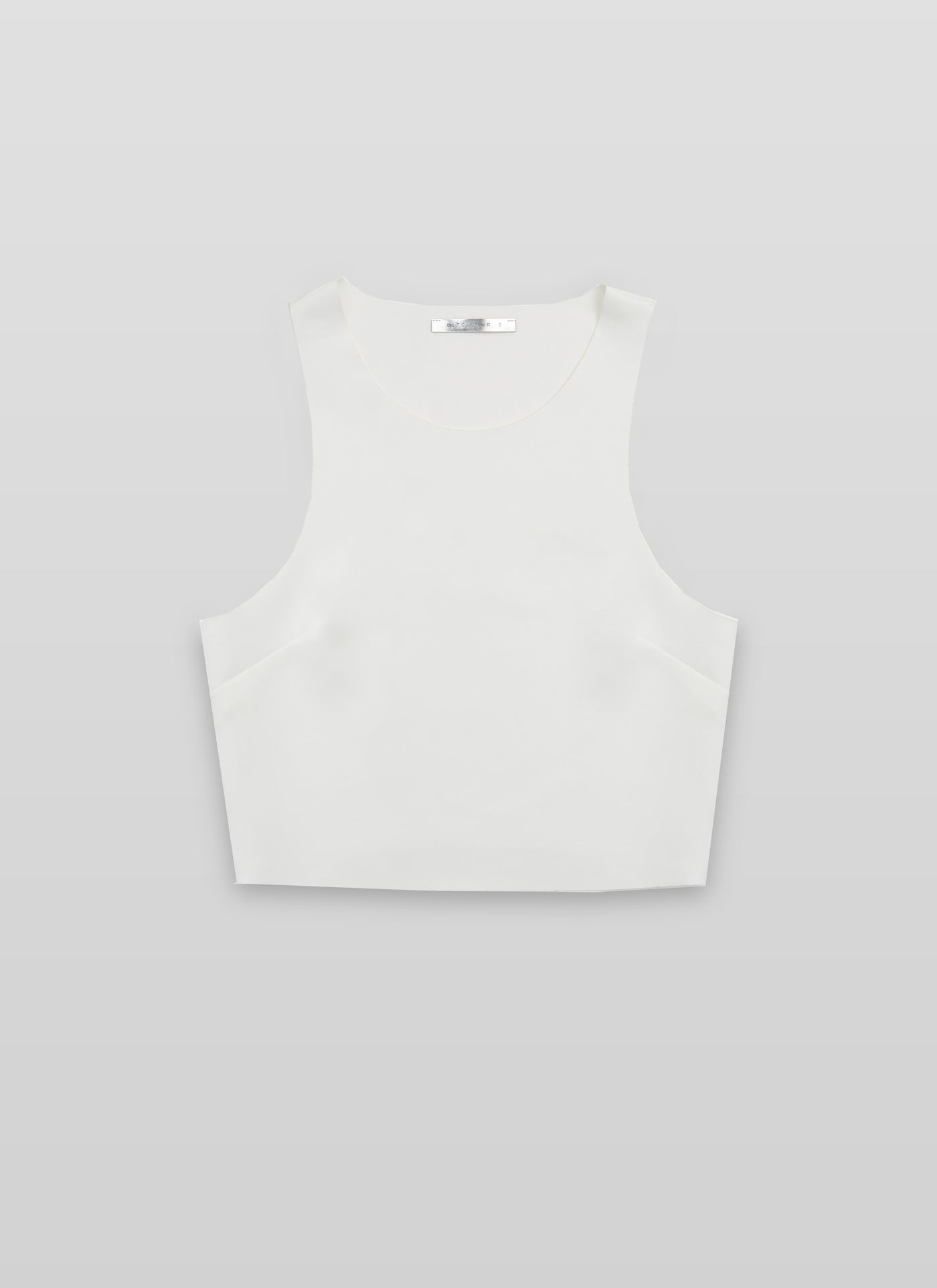 Cutcuutur CROPPED TANK TOP WHITE - Vesta Donna 