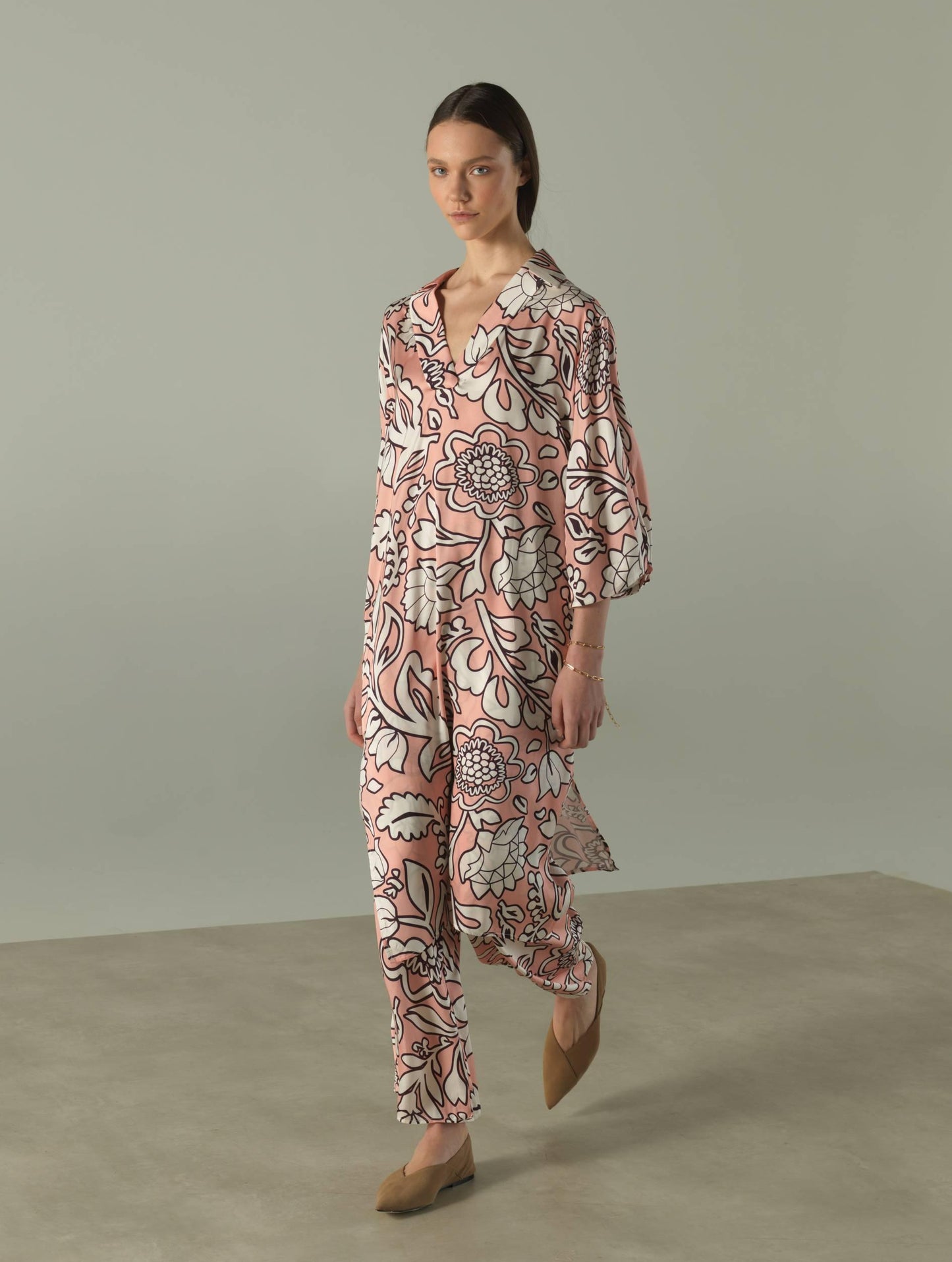 Milla FLOWER LONG PANTS - Vesta Donna 